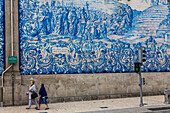 igrejas das carmelitas e do carmo, facade in azulejos, porto, portugal
