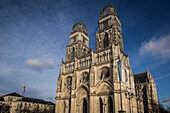 the sainte-croix cathedral built in the 12th century, its name comes from a relic of the christ's cross that it once housed, orleans, (45) loiret, centre, france