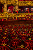 visitors in the opera garnier, palais garnier, 9th arrondissement, (75), paris, ile-de-france, france