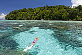 Snorkeling at Solomon Islands, Marovo Lagoon, Solomon Islands