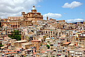 Italy, Sicily, province of Enna, Piazza Armerina, city and cathedral