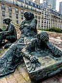 France, Paris,  Square de la place des Martyrs-Juifs-du-Vélodrome-d'Hiver