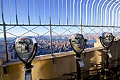 USA New York City Mahattan ,Empire state bulding binoculars