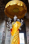 Cambodia,Siem Reap,Angkor Wat,Statue of the Hindu God Vishnu