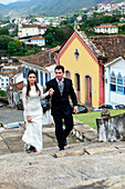 Bride in Ouro Preto, Minas Gerais , Brazil, South America