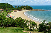 the beach of Ponta de Nossa Senhora at ilha dos Frades  on the northeast coast of Brazil ,South America