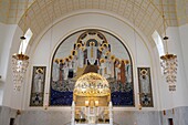 Choir, Am Steinhof church (church Leopld) designed by Otto Wagner, Vienna, Austria