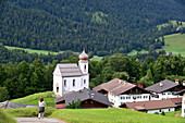 little Wamberg over Garmisch-Partenkirchen, Upper Bavaria, Bavaria, Germany