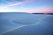 Sunrise over sand dunes, White Sands National Monument, New Mexico, United States