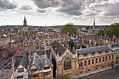 Brasenose College and Oxford skyline, Oxfordshire, England, United Kingdom, Europe