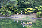 People at Ritsurin-koen, Takamatsu, Shikoku, Japan, Asia