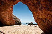 Rocks on Zavial beach, West Coast, Algarve, Portugal