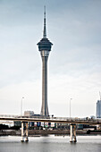 Brücke und Macau Fernsehturm, Macau, China, Asien