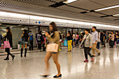 MTR, subway, metro, platform, public transport, Hong Kong, China, Asia