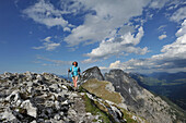On top of Admonter Kaibling, View to the Gesaeuse, Styria, Austria
