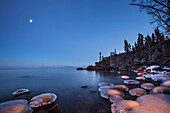 Lake superior at dusk, Thunder Bay, Ontario, Canada