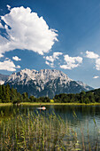 Luttensee, near Mittenwald, Upper Bavaria, Bavaria, Germany