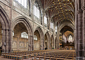 Chester Cathedral, interior looking Northeast, Cheshire, England, United Kingdom, Europe