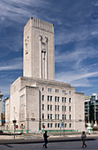 The Art Deco Mersey Tunnel ventilation tower and offices, Pierhead, Liverpool, Merseyside, England, United Kingdom, Europe