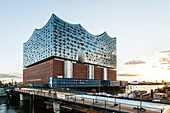 Elbphilharmonie in the Hafencity of Hamburg, north Germany, Germany