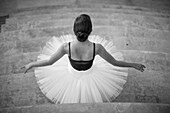 Ballet dancer wearing tutu