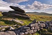 Logan Rock on Belstone Tor, Dartmoor National Park, Devon, England, United Kingdom, Europe