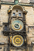 The Astronomical Clock, Old Town Hall, UNESCO World Heritage Site, Prague, Czech Republic, Europe