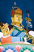 The rimpoche statue sits above Pangboche in the Everest Region.