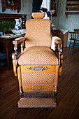 Antique barber's chair.