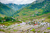 Batad village and UNESCO World Heritage rice terraces, Banaue, Philippines