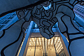 Moderne Skulptur, Finanzdistrikt, Downtown, Manhattan, New York, USA