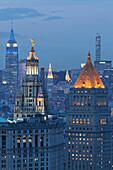 Art deco towers, skyscraper, Manhattan, New York, USA