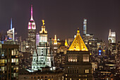 Art deco towers, skyscraper,  Manhattan, New York, USA