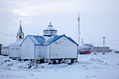 Tuktoyaktuk im Winter, Inuvik region, Northwest Territories, Kanada