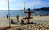 Sunsetbeach,island of Lipe, Andaman Sea, South-Thailand, Thailand, Asia