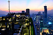 View from the Moon Bar from the Sukhotai-Hotel, Bangkok, Thailand, Asia