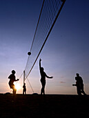 Beachvolleyball at Hotel Surin Beach, Surin beach, Phuket Island, South-Thailand, Thailand, Asia