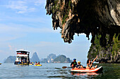 John Cray Sea Canoe Tour in the bay of Phang Nga near Phuket Island, South-Thailand, Thailand, Asia
