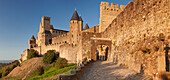 La Cite, medieval fortress city, Carcassonne, UNESCO World Heritage Site, Languedoc-Roussillon, France, Europe