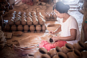 Oh Bo Pottery Shed, Twante, near Yangon, Myanmar Burma, Asia