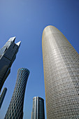 Hochhäuser, Neubauten in der Westbay, Doha, Katar, Qatar