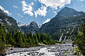 Mountain landscape, Ortler, alps, Trafoi, Trentino, Alto Adige, South Tyrol, Italy, Europe