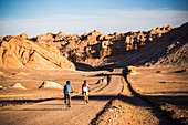 Cycling in Moon Valley Valle de la Luna, Atacama Desert, North Chile, Chile, South America