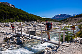 El Chalten, hiking to Laguna de los Tres in Los Glaciares National Park, UNESCO World Heritage Site, Patagonia, Argentina, South America