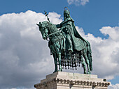 King Stephen I, Fishermans Bastion, Budapest, Hungary, Europe