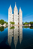 Salt Lake Temple, Temple Square, Salt Lake City, Utah, United States of America, North America