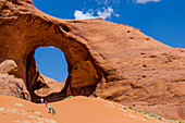 Ear Of The Wind Arch, Monument Valley Navajo Tribal Park, Monument Valley, Utah, United States of America, North America