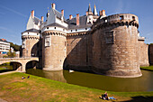 The Chateau des Ducs de Bretagne in the city of Nantes, Loire-Atlantique, France, Europe