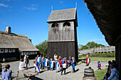 Middle Age Center, Middle Ages Village, Baltic sea, Bornholm, near Gudhjem, Denmark, Europe