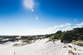 dream beach and dunes of Dueodde, sandy beach, Summer, Baltic sea, Bornholm, Dueodde, Denmark, Europe